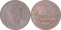 France Centime Coin, Dupuis, Paris, Bronze, KM:840 -