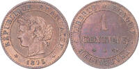 France Centime Coin, Cérès, Paris, Bronze, KM:826.1 -