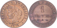 France Centime Coin, Cérès, Paris, Bronze, KM:826.1 -