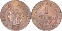 France Centime Coin, Cérès, Paris, Bronze, KM:826.1 -