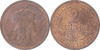 France 2 Centimes Coin, Dupuis, Paris, Bronze, KM:841 -