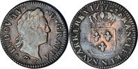 France Sol Coin, Louis XV, Sol à la vieille tête, Montpellier -