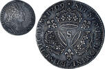 France 1/4 Ecu aux 3 couronnes Coin, Louis XIV, Reims, Silver -