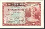 Spain 10 Pesetas Banknote, Undated, KM:86a -