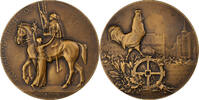 France Medal 1918 Alsace, Libération de Mulhouse, Bronze, Dammann MS(63)