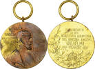 Germany Medaille Wilhelm Ier, Koenig von Preussen, Gilt Bronze -