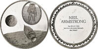 Germany Medal Les Grands Explorateurs, Neil Armstrong, Silver -