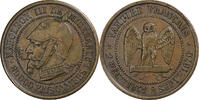 France Module de 5 Centimes Napoleon III, Paris, Satirique, Bronze -