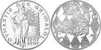 Monaco Medaille Dynastie des Grimaldi, Silver -