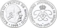 Monaco Medal 50ème Anniversaire de Rainier III, Silver -