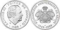 Monaco Medal 40 ème Anniversaire de Rainier III, Silver -