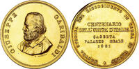 Italy Medal Giuseppe Garibaldi, Centenario dell'Unita d'Italia, Gilt -