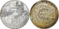 France 10 Euro Euros des régions, Champagne-Ardenne, Paris, Silver -