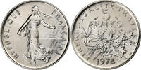 France 5 Francs Semeuse, Paris, série FDC, Nickel Clad Copper-Nickel -