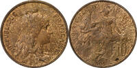 France 10 Centimes Dupuis, Paris, Bronze, Gadoury:277, KM:843 -