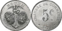 France 5 Centimes Coin, Chambre de Commerce, Rouen, Aluminium -