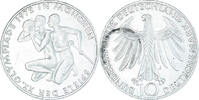 GERMANY - FEDERAL REPUBLIC 10 Mark Coin, Hamburg, Silver -