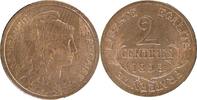 France 2 Centimes Coin, Dupuis, Bronze, Gadoury:107 -