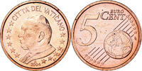 VATICAN CITY 5 Euro Cent Jean-Paul II, Rome, Copper Plated -