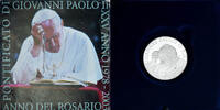 VATICAN CITY 5 Euro Rome, Année du Rosaire, Silver, KM:354 -