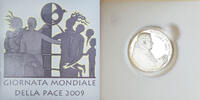 VATICAN CITY 5 Euro World day of Peace, Rome, Silver, KM:415 -
