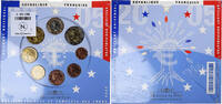France 1 Cent to 2 Euro euro set, Monnaie de Paris, BU -