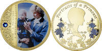 United Kingdom Medaille Portraits de la Princesse Diana, Copper Gilt -
