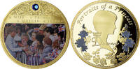 United Kingdom Medaille Portraits de la Princesse Diana, Copper Gilt -