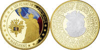 France Medaille Les piliers de la République, Marianne, Copper Gilt -