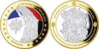 France Medaille Les piliers de la République, Marianne, Copper Gilt -