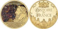 France Medaille La bataille de Marignan, Septembre 1515, WAR, Copper -