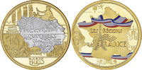 France Medaille Les Régions de France, PARIS, Copper Gilt -