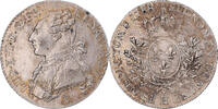 France 24 Sols, 1/5 ECU Coin, Louis XVI, 1/5 Écu, La Rochelle -