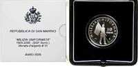 San Marino 10 Euro Rome, Milizia Uniformata, Silver -