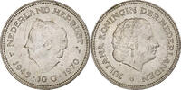 10 Gulden 1970 Utrecht Niederlande Münze, Juliana, Utrecht, VZ+, Silber, KM:195 VZ+