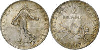 France 2 Francs Coin, Paris, Semeuse, Silver, KM:845.1 -