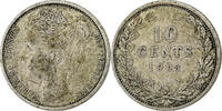 Netherlands 10 Cents Wilhelmina I, Silver -