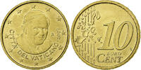VATICAN CITY 10 Euro Cent Rome, BU, Brass, KM:378 -