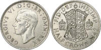 Great Britain 1/2 Crown George VI, Silver, KM:856 -