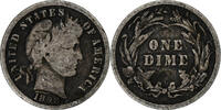 United States Dime Barber Dime, U.S. Mint, Silver, KM:113 -
