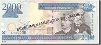 Dominican Republic 2000 Pesos Oro Undated, KM:174s1