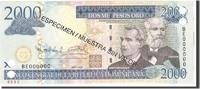 Dominican Republic 2000 Pesos Oro Banknote, Undated, KM:181s2 -