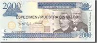 Dominican Republic 2000 Pesos Oro Banknote, Undated, KM:181s2 -
