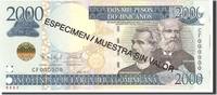 Dominican Republic 2000 Pesos Dominicanos Undated, KM:187s