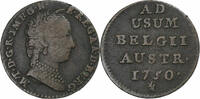 Austrian Netherlands Liard, Oord AUSTRIAN NETHERLANDS, Maria Theresa, Bruges, Copper -
