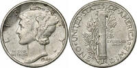 United States Dime Mercury Dime, U.S. Mint, Silver, KM:140 -