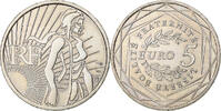 France 5 Euro Semeuse, Paris, Silver -