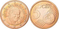 Vatican 5 Euro Cent Benedict XVI, Rome, Copper Plated Steel -