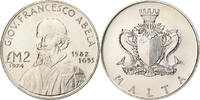 Malta 2 Pounds Silver, KM:24 -