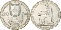 Portugal 20 Escudos Silver, KM:585 -